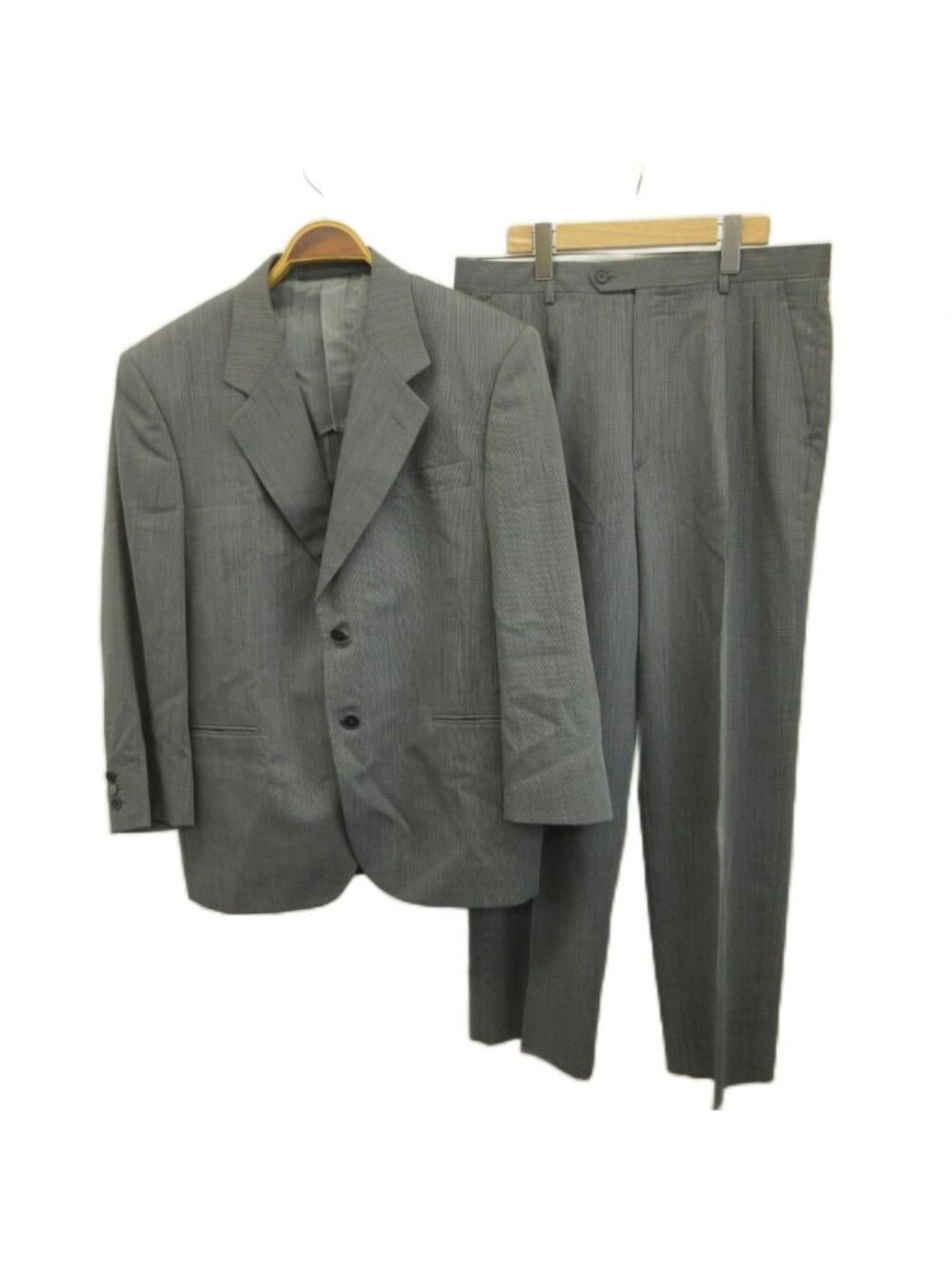 Saint Laurent Suit Set Top and Bottom Tailored Jacket Wool Single Unlined